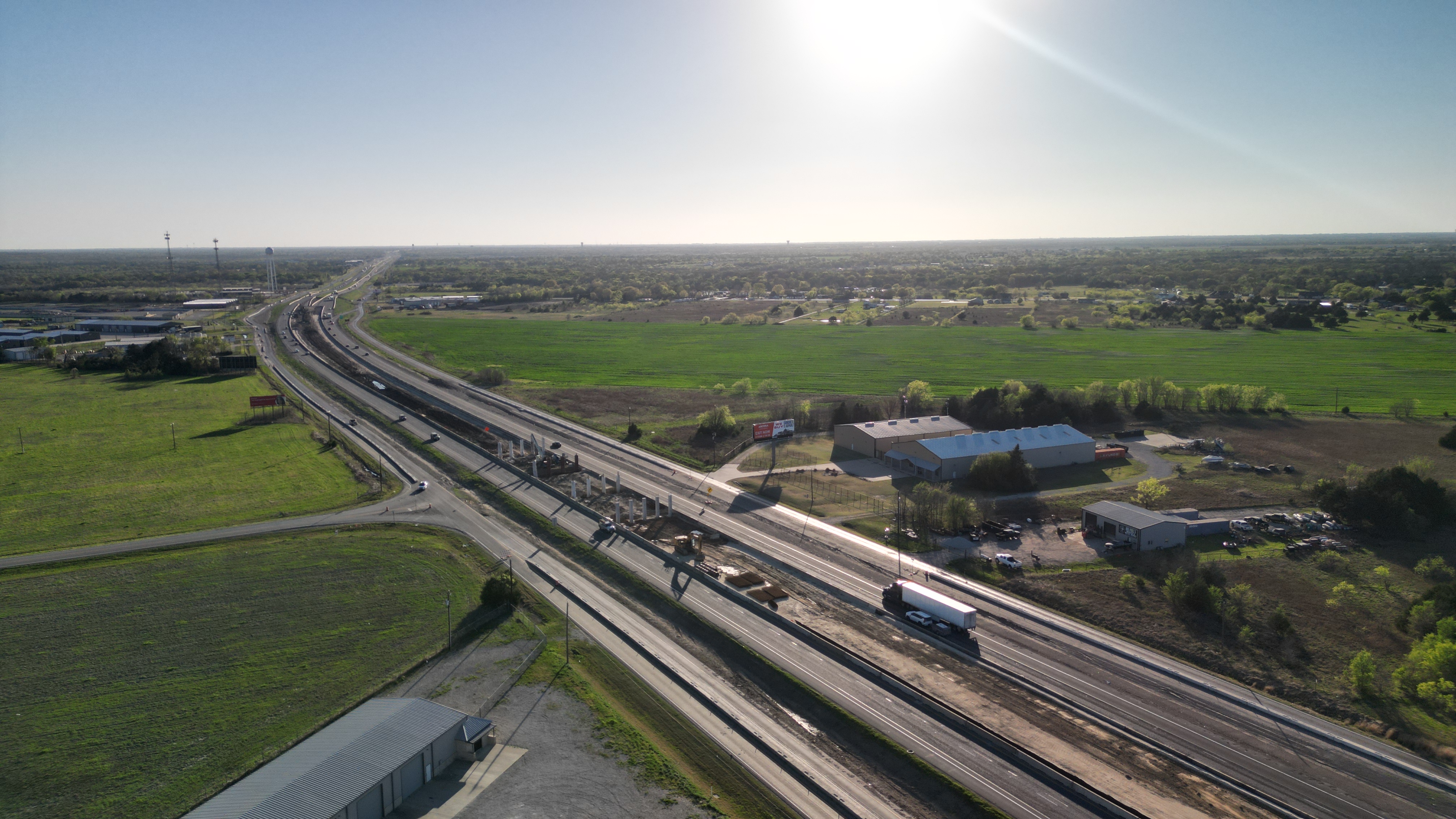 Aerial drone photo of Hunt County, Texas