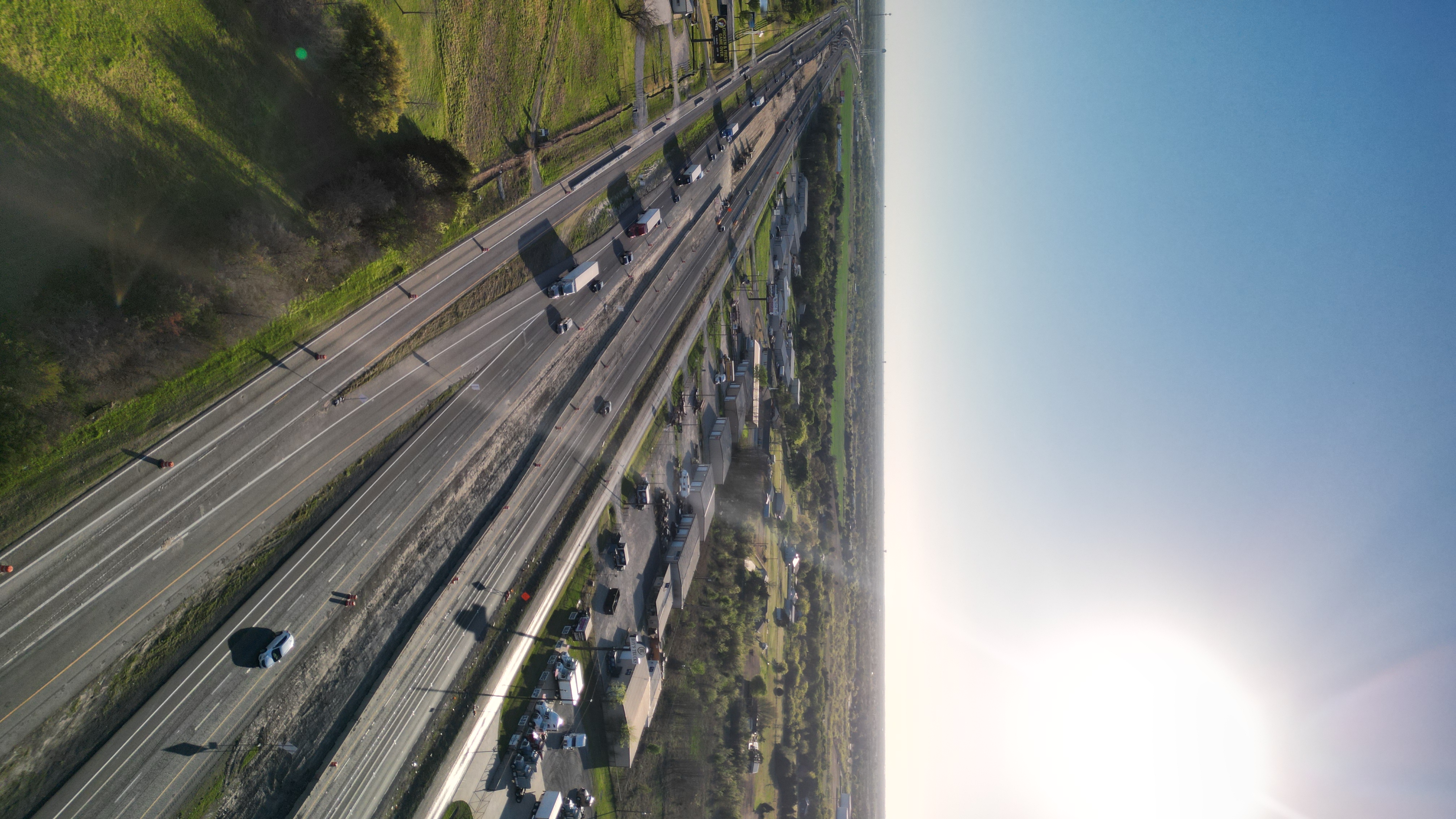 Aerial drone photo of Hunt County, Texas
