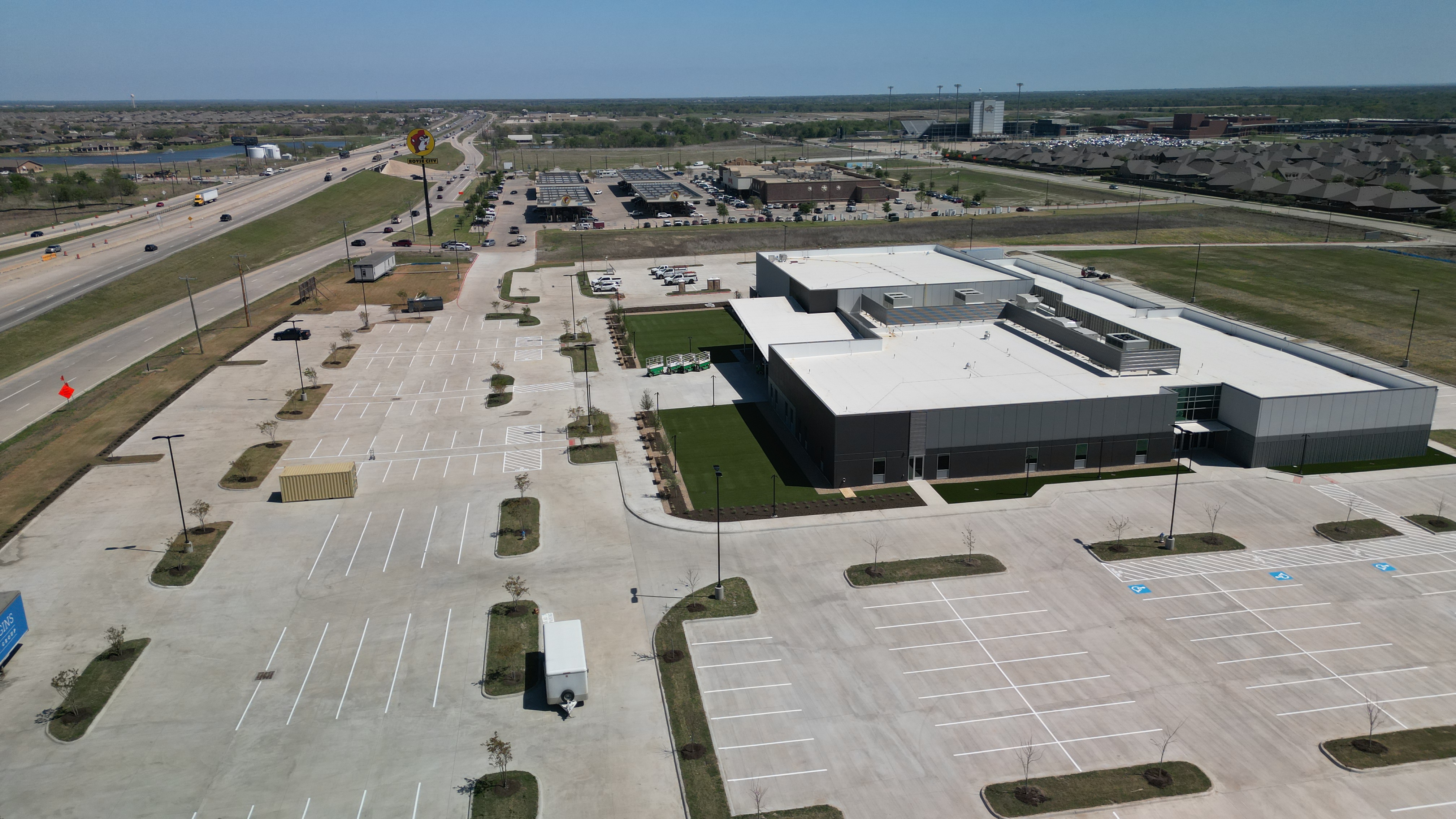 Aerial drone photo of Royse City, Texas