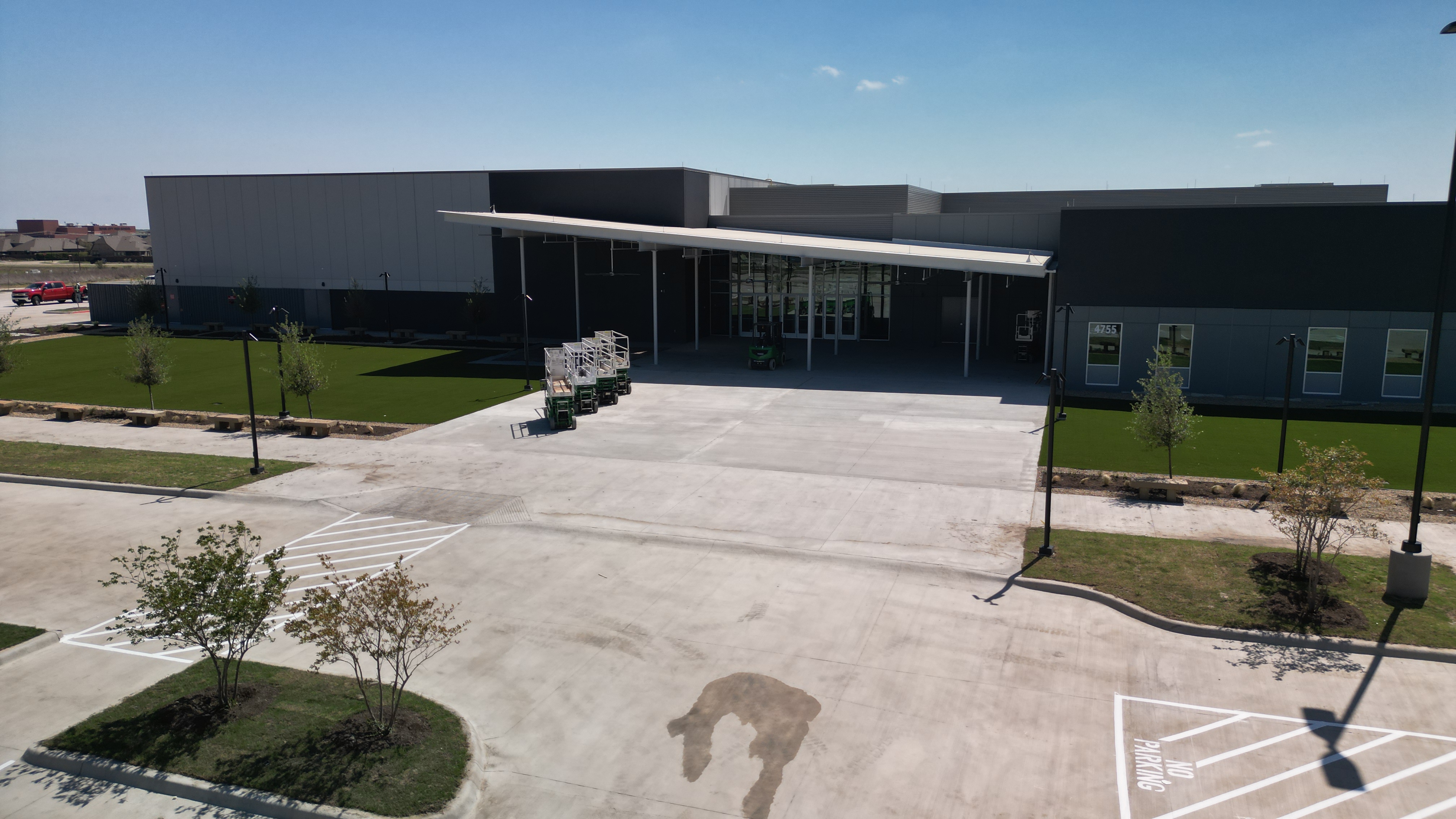 Aerial drone photo of Royse City, Texas