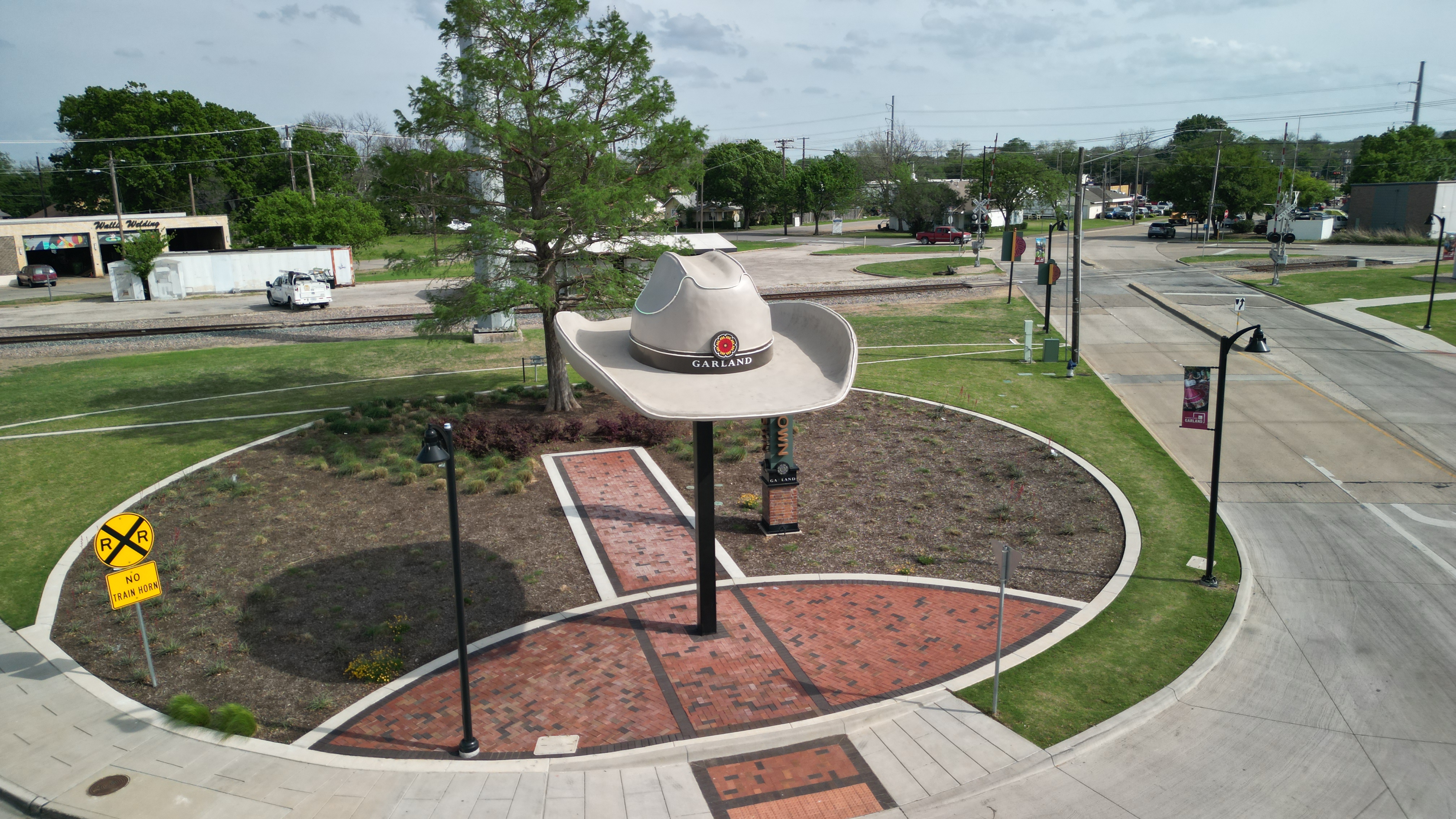 Aerial drone photo of Garland, Texas