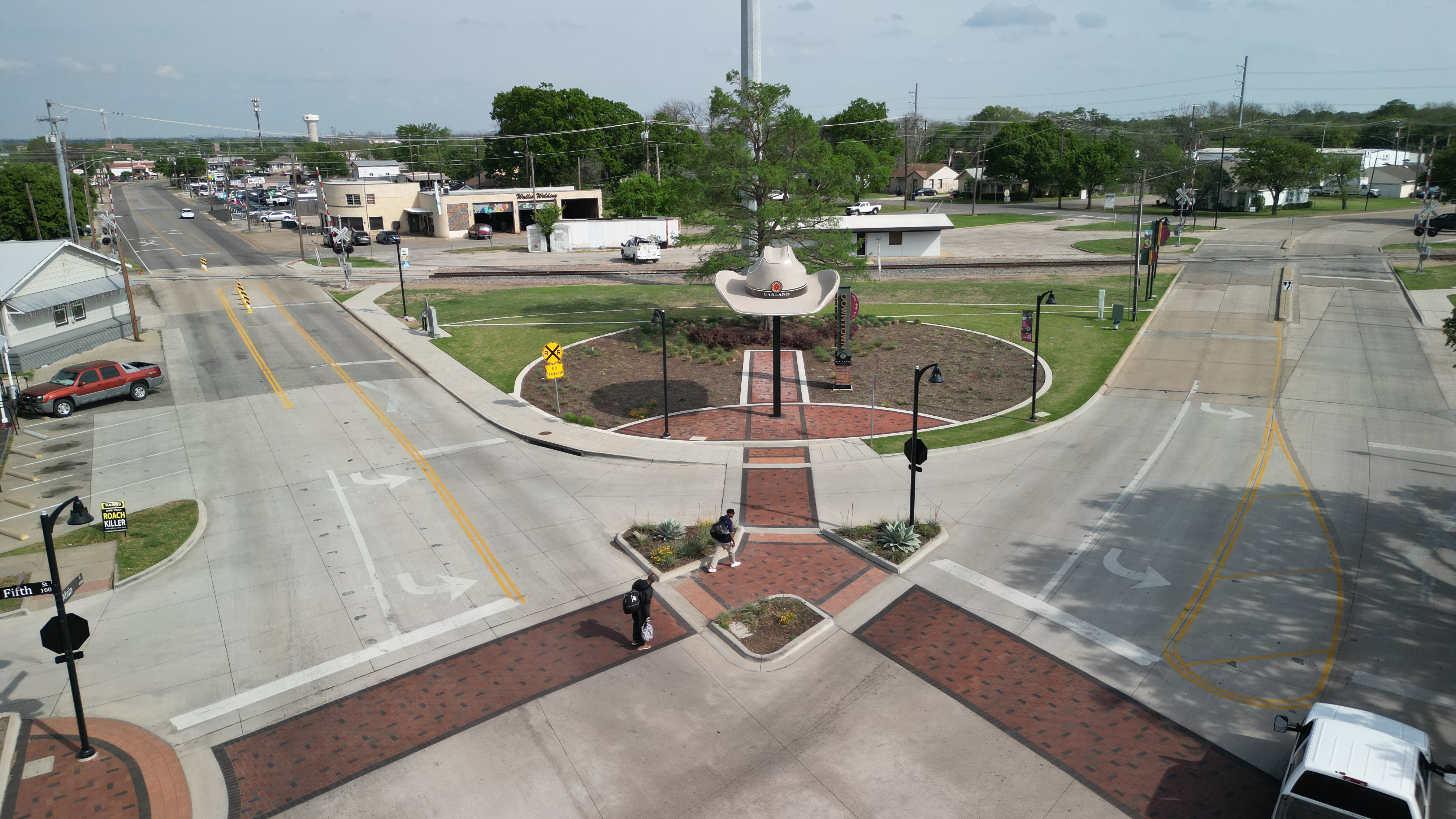Aerial drone photo of Garland, Texas