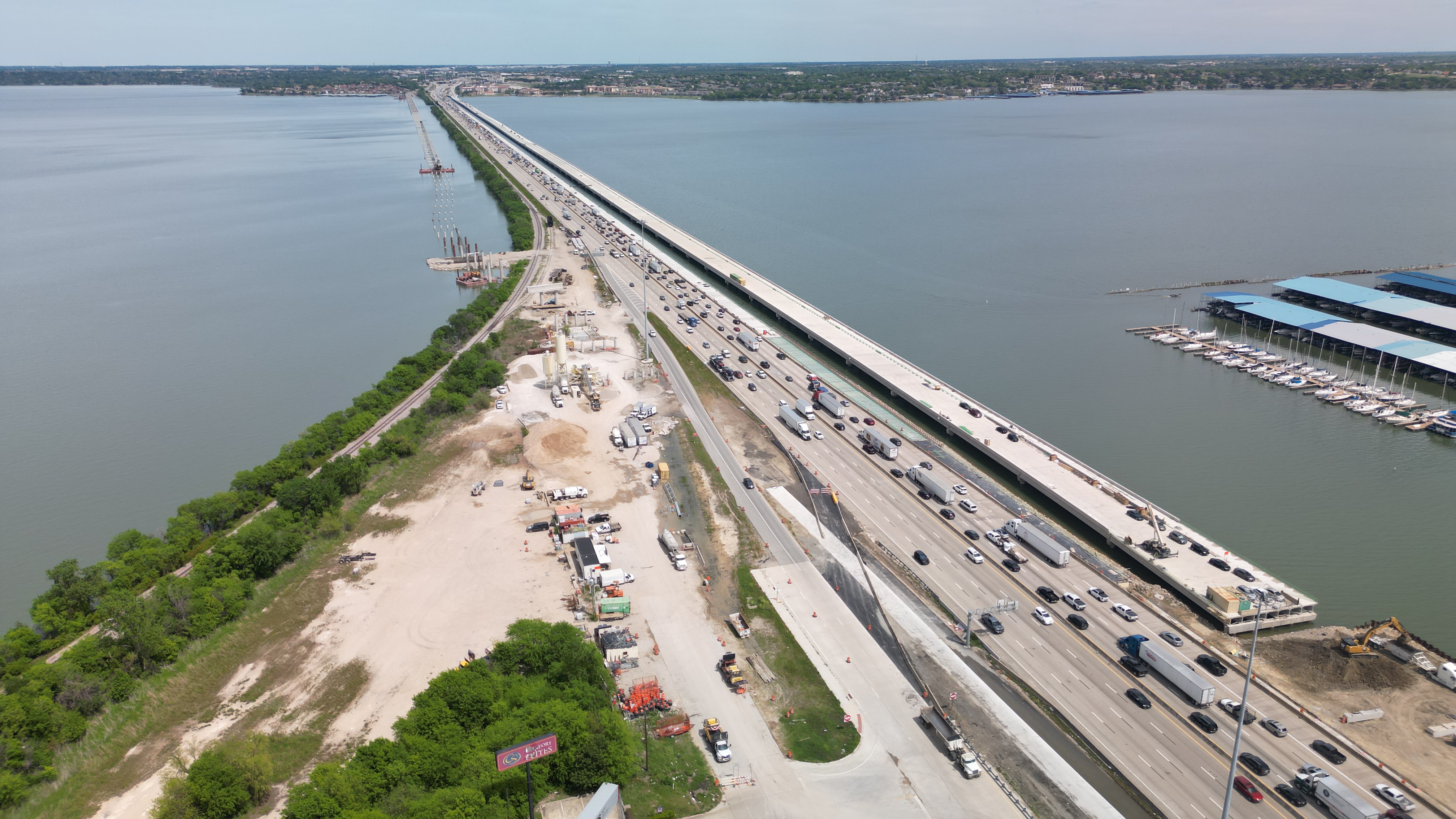 Aerial drone photo of Rowlett, Texas