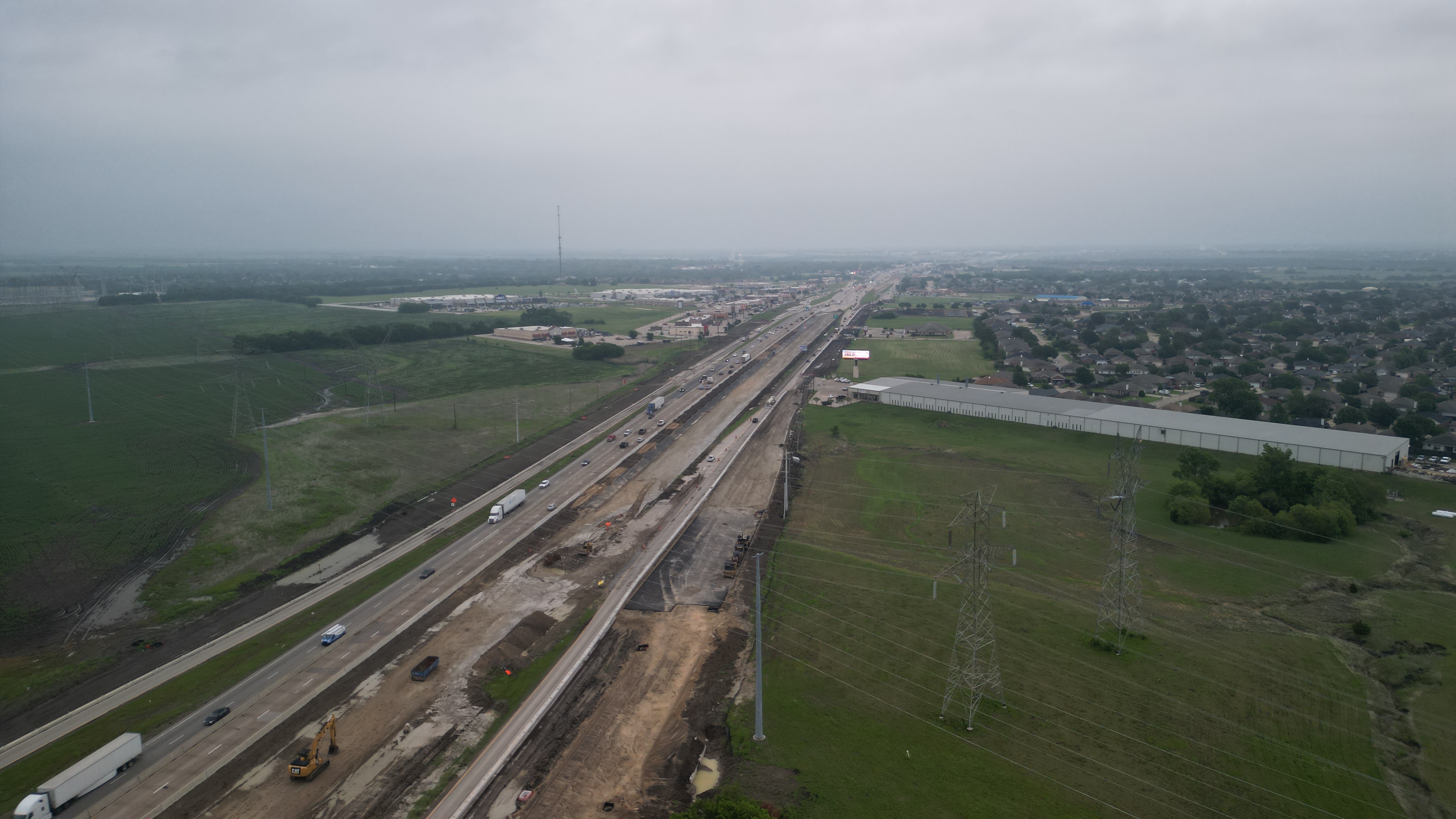 Aerial drone photo of Royse City, Texas