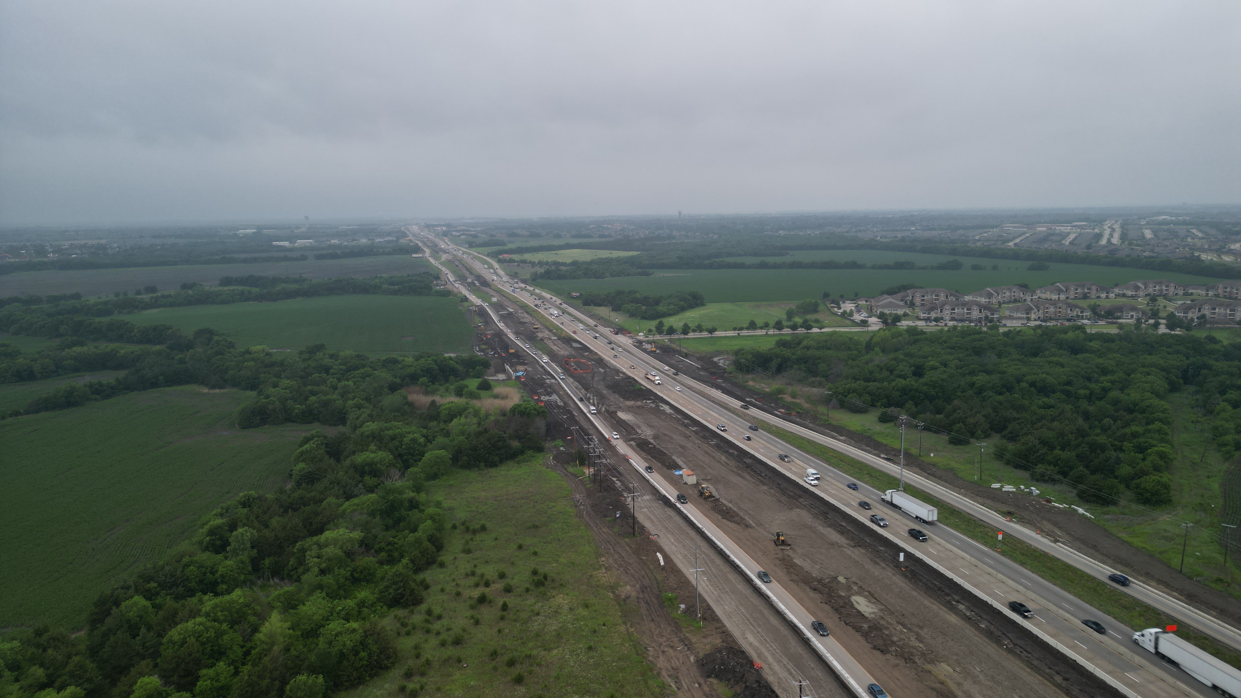 Aerial drone photo of Royse City, Texas