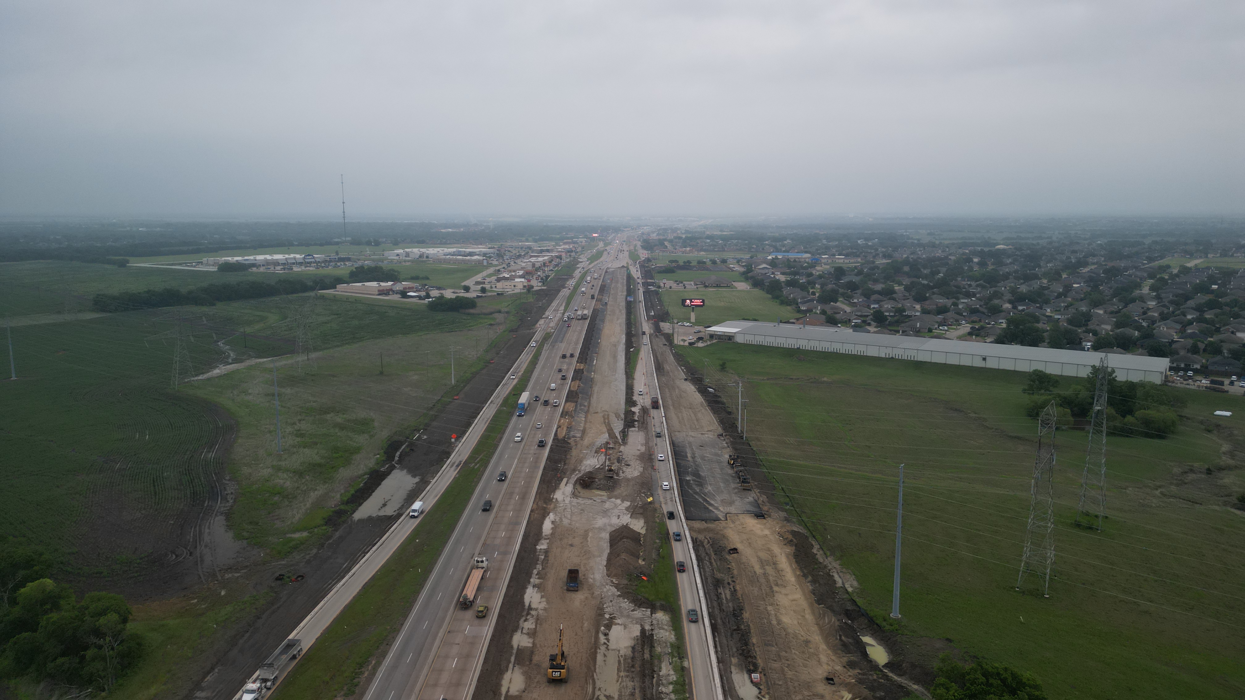 Aerial drone photo of Royse City, Texas