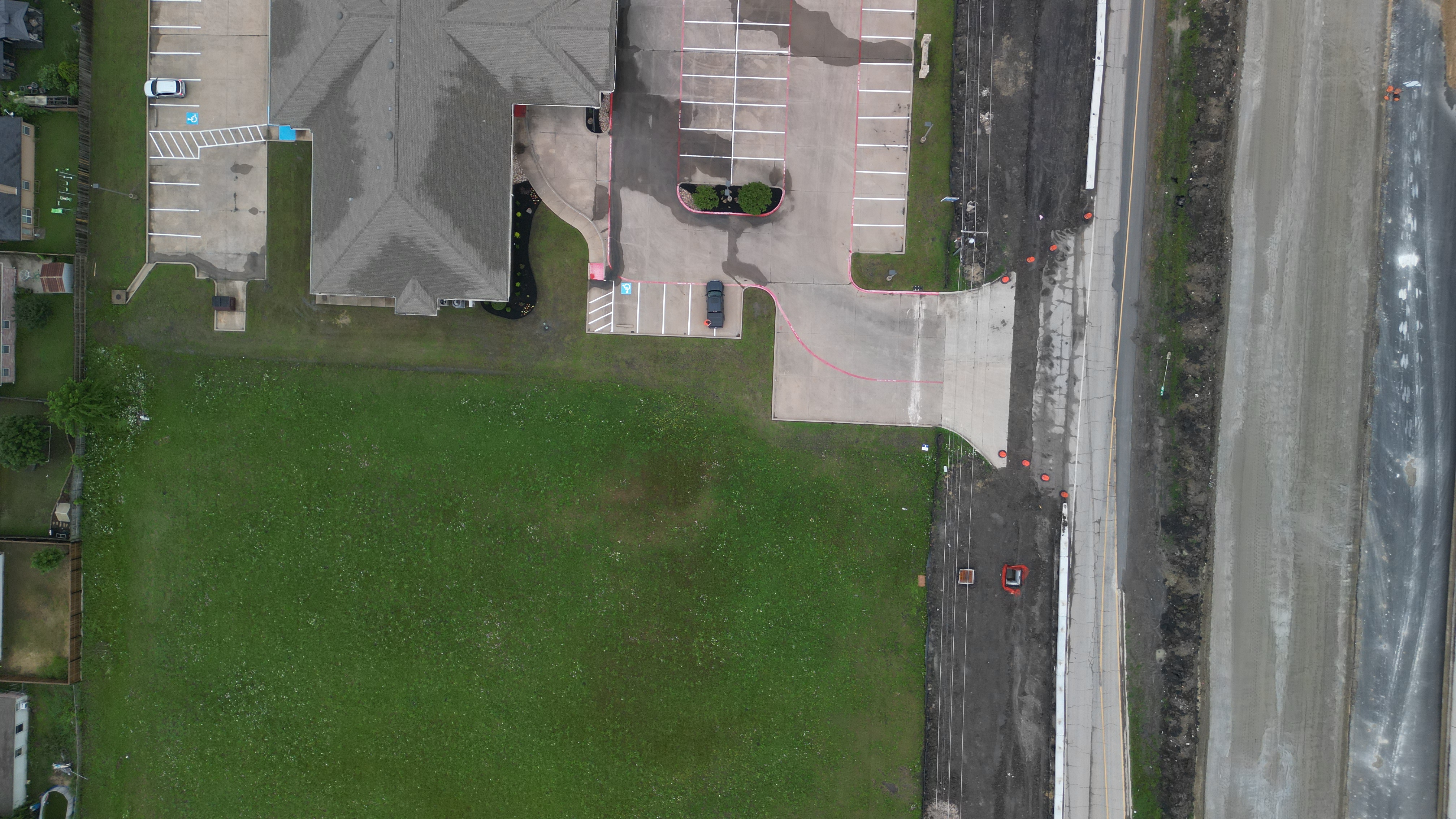 Aerial drone photo of Royse City, Texas