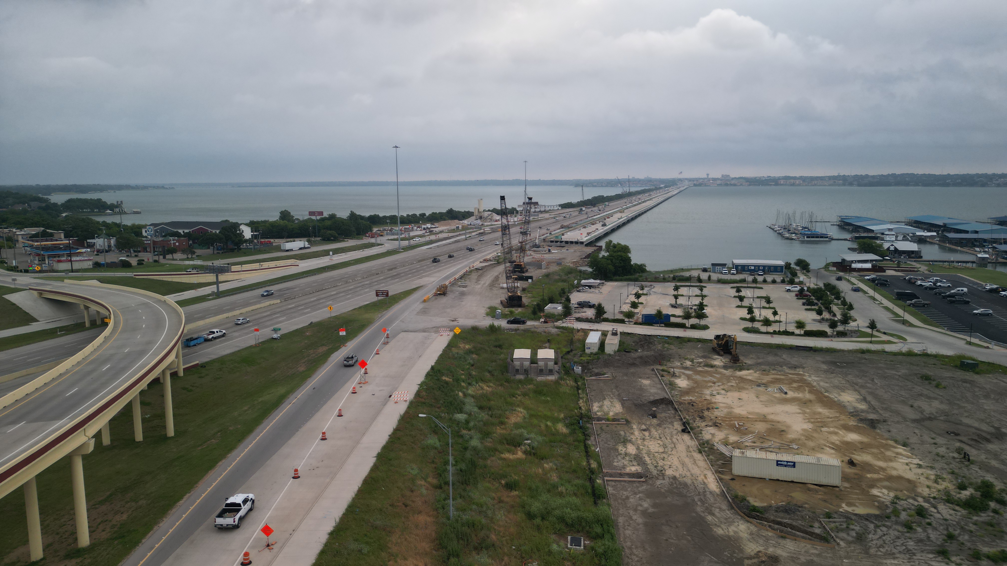 Aerial drone photo of Rowlett, Texas