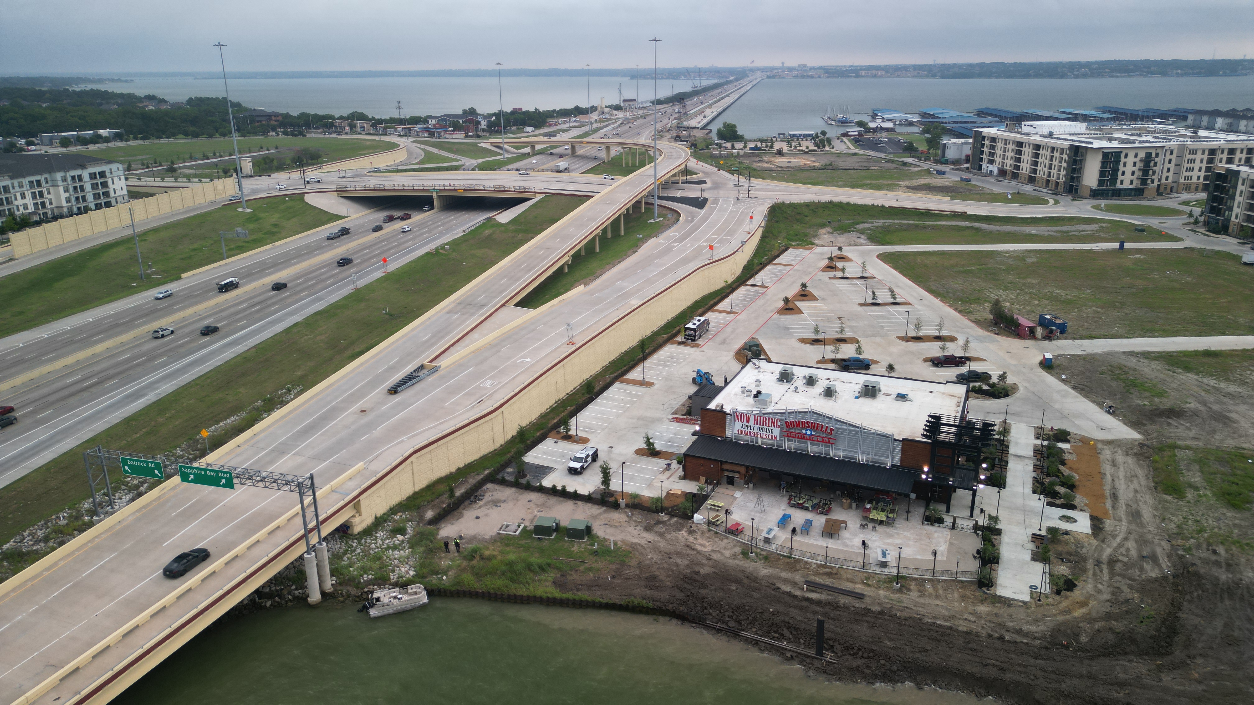 Aerial drone photo of Rowlett, Texas