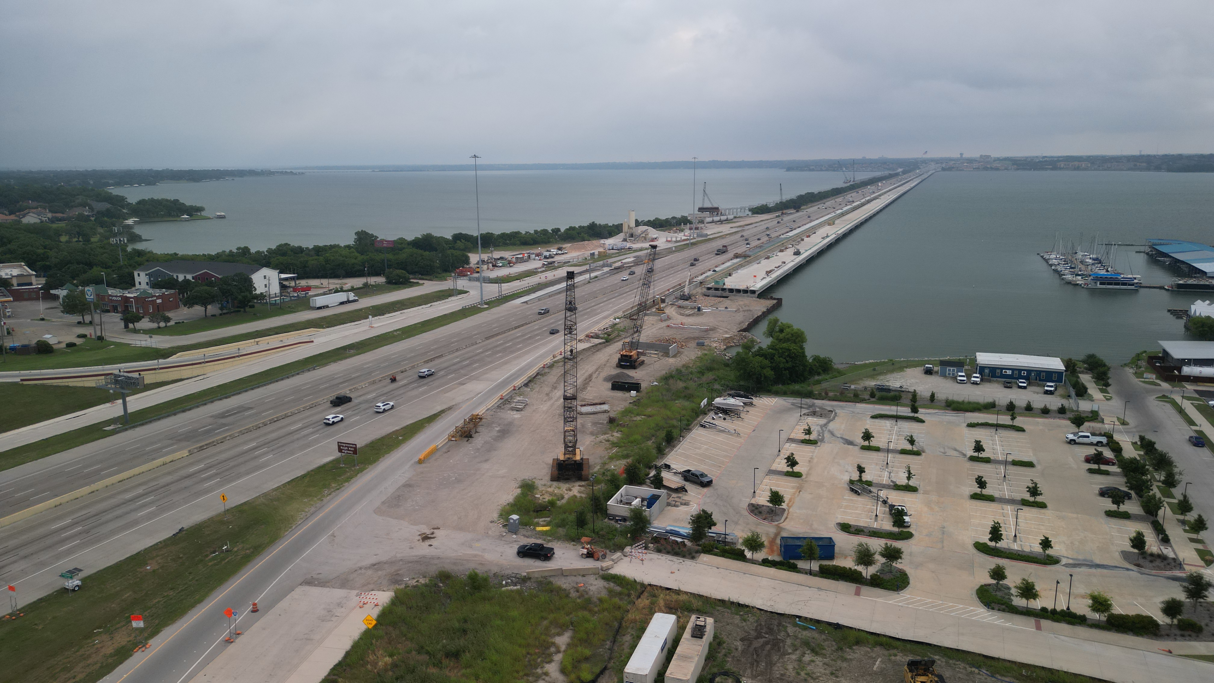 Aerial drone photo of Rowlett, Texas