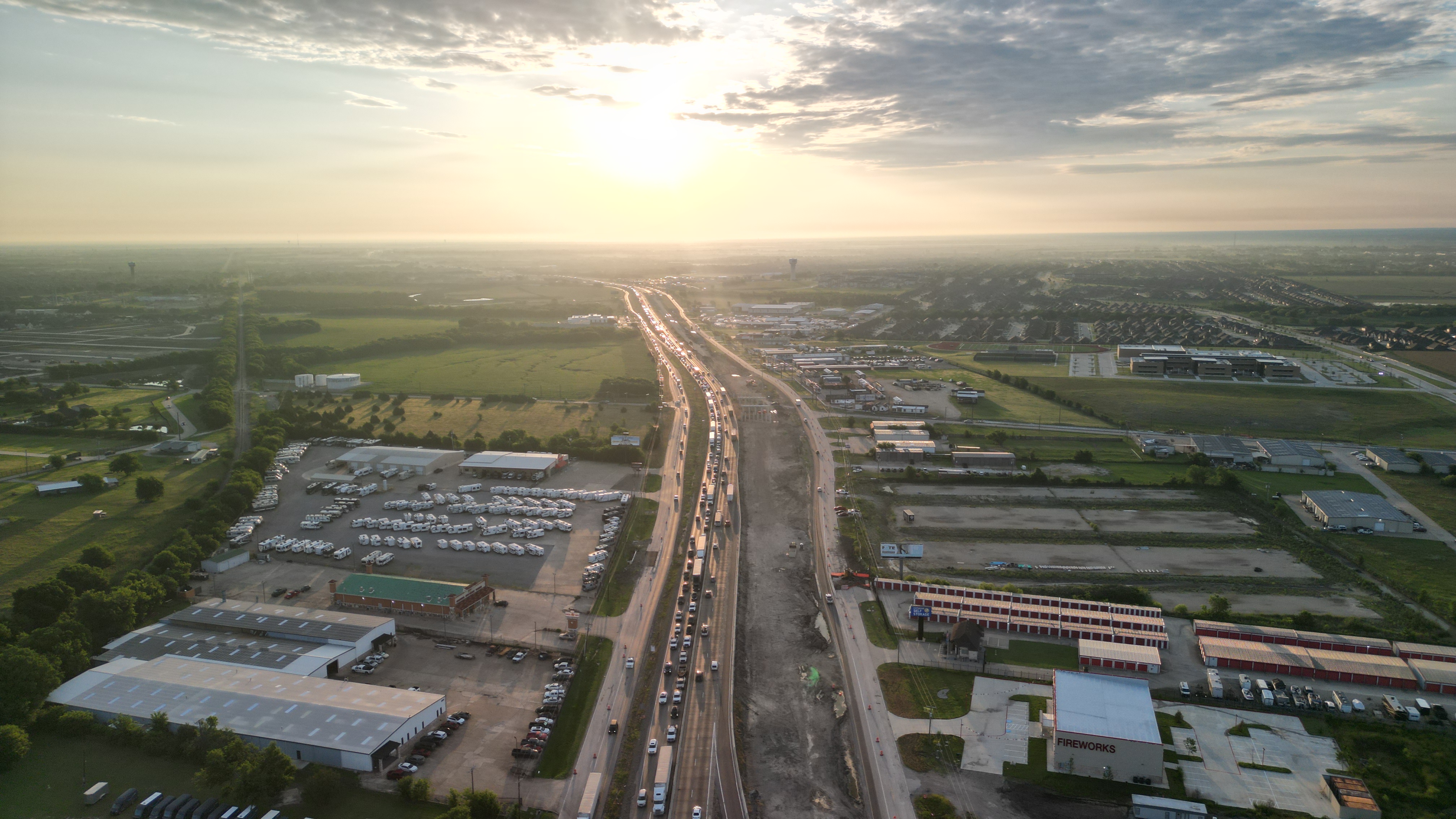 Aerial drone photo of Fate, Texas